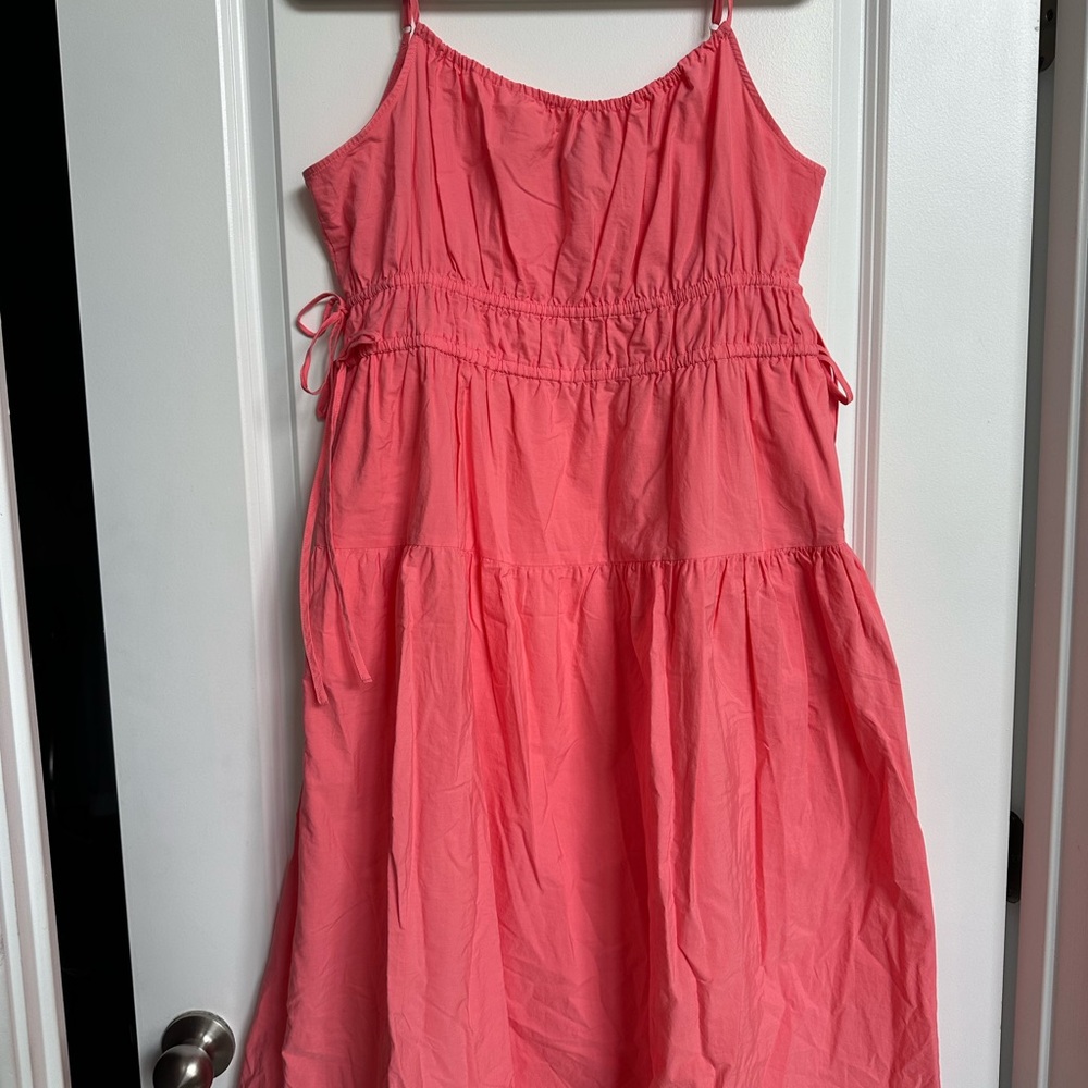 Universal Thread Pink Ruched Sundress Sleeveless